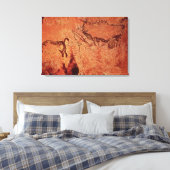 Rockmalerei einer Jagdszene, um 17000 v. Chr. Leinwanddruck (Insitu (Schlafzimmer))