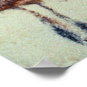 Rockmalerei eines galoppierenden Pferdes, um 1700  Poster (Ecke)