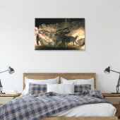 Rockmalerei eines hornenden Tieres, c.1700 v. Chr. Leinwanddruck (Insitu (Schlafzimmer))