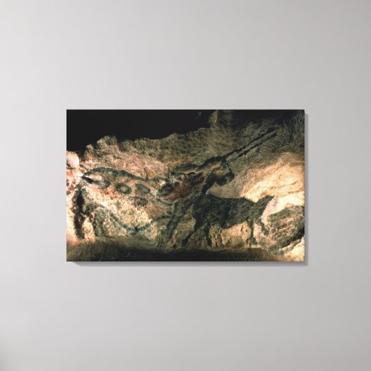 Rockmalerei eines hornenden Tieres, c.1700 v. Chr. Leinwanddruck (Vorderseite)