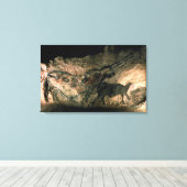 Rockmalerei eines hornenden Tieres, c.1700 v. Chr. Leinwanddruck (Insitu (Holzboden))