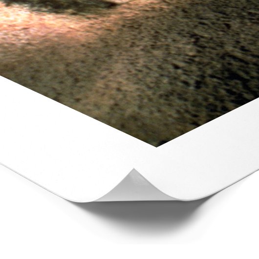 Rockmalerei eines hornenden Tieres, c.1700 v. Chr. Poster (Ecke)