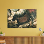 Rockmalerei eines schwarzen Stiers, um 17000 v. Ch Leinwanddruck (Insitu (Wohnzimmer))