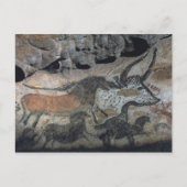 Rockmalerei eines Stiers und Pferdes, um 1700 v. C Postkarte (Vorderseite)