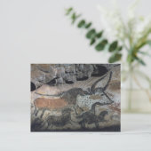 Rockmalerei eines Stiers und Pferdes, um 1700 v. C Postkarte (Stehend Vorderseite)