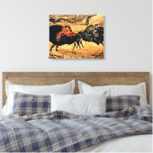 Rockmalerei von Bison, um 1700 v. Chr. Leinwanddruck (Insitu (Schlafzimmer))