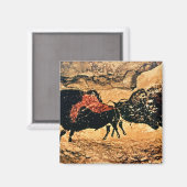 Rockmalerei von Bison, um 1700 v. Chr. Magnet (Vorderseite/Rückseite)