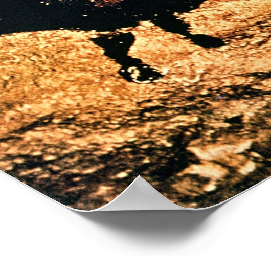 Rockmalerei von Bison, um 1700 v. Chr. Poster (Ecke)