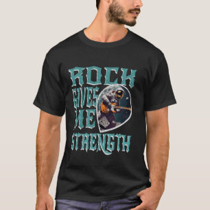 Rockmusik motiviert Astronaut beim Gitarrespielen T-Shirt