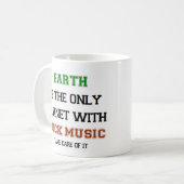Rockmusik, nur Erde Kaffeetasse (Vorderseite Links)