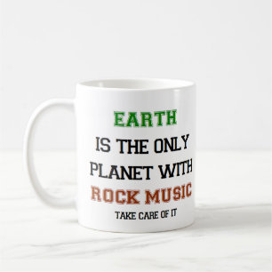 Rockmusik, nur Erde Kaffeetasse