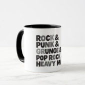 Rockmusik Tasse (Vorderseite Links)