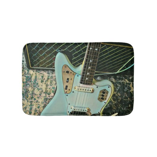 Rockmusikgeschenk Badematte (Vorderseite)