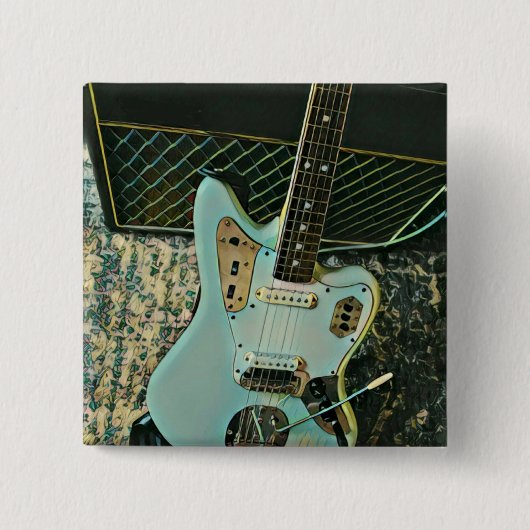 Rockmusikgeschenk Button (Vorderseite)