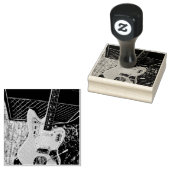 Rockmusikgeschenk Gummistempel (Stempel)