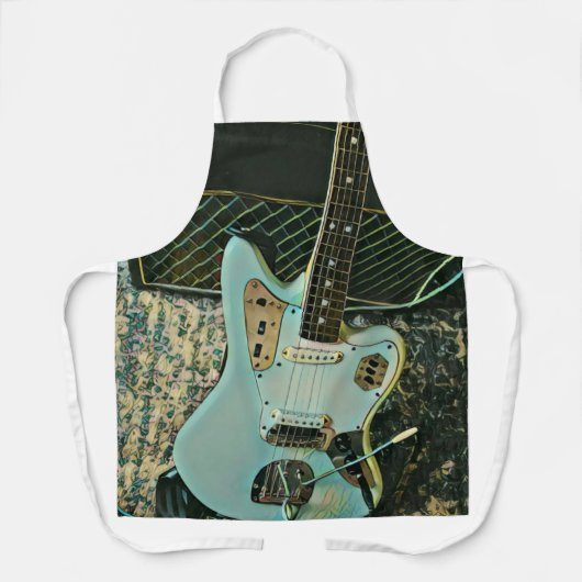 Rockmusikgeschenk Schürze (Vorderseite)