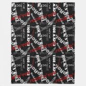 Rockmuster Rock'n' Roll Fleecedecke (Vorderseite)