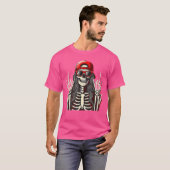 Rockn Roll Girl Skeleton Rocker Cool Punk Rock Roc T-Shirt (Vorne ganz)
