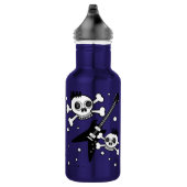 Rock'n Skulls mit Gitarren Edelstahlflasche (Rechts)