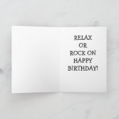 ROCKNENSTÜHLE ODER ROCK UND ROLLBURTSTAGEN KARTE (Innenseite)