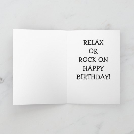 ROCKNENSTÜHLE ODER ROCK UND ROLLBURTSTAGEN KARTE (Innenseite)