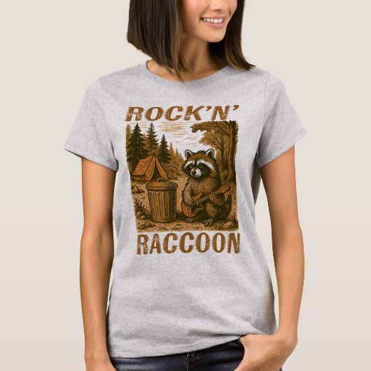Rock'n'Raccoon Womens T-Shirt (Vorderseite)