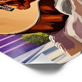 Rock'n'Roll alle coolen Kinder Liebe es Poster (Ecke)