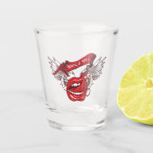 Rock'n'Roll Angel Lips Schnapsglas (Vorderseite)