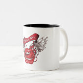 Rock'n'Roll Angel Lips Zweifarbige Tasse (VorderseiteRechts)