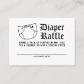 Rock'n'Roll Baby Duwer Windelwanne Begleitkarte (Vorderseite)