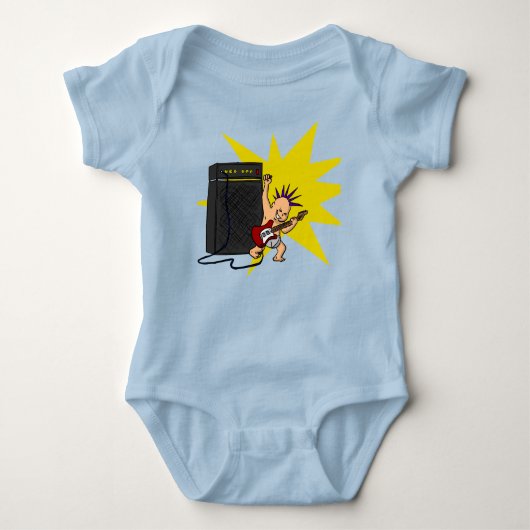 Rock'n'Roll Baby One-Piece Baby Strampler (Vorderseite)