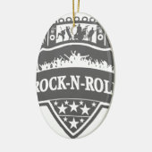 Rock'n'Roll Band Keramik Ornament (Links)