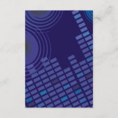 Rock'n'Roll Bar Bat Mitzvah Einladungs-Party-Karte Begleitkarte (Rückseite)