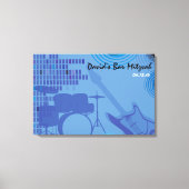 Rock'n'Roll Bar Bat Mitzvah Sign-In Board Leinwanddruck (Vorderseite)