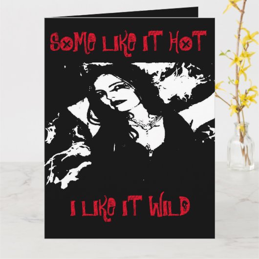 ROCK'N'ROLL BIRTHDAY CARD KARTE (Gelbe Blume)
