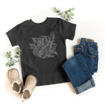 Rock'n'Roll Black Monochromatic Floral - Mini