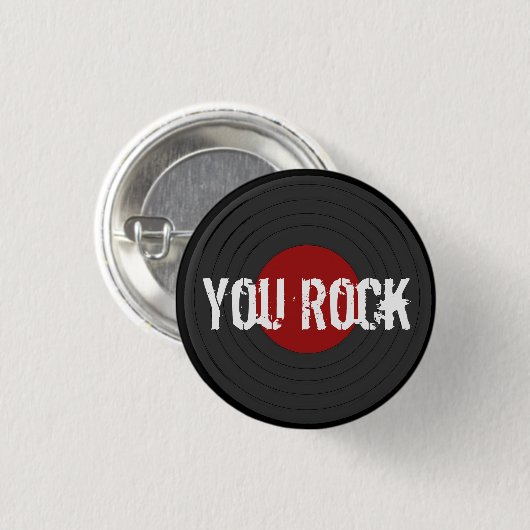 Rock'n'Roll Button (Vorne & Hinten)