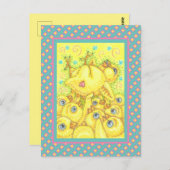 ROCK'N'ROLL CHICK, OSTERFRÜHSTÜCKSMOSH PIT POSTCAR POSTKARTE (Vorne/Hinten)