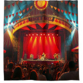 Rock'n'Roll Concert Bühne Duschvorhang (Vorderseite)