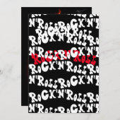 Rock'n'Roll Einladung (Vorne/Hinten)