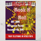 Rock'n'Roll Flyer 80er Jam (Vorne)