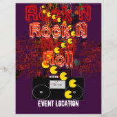 Rock'n'Roll Flyer 80er Jam (Hinten)