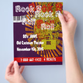 Rock'n'Roll Flyer 80er Jam (Hand)