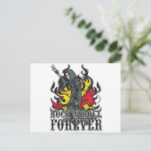 Rock'n'Roll Forever Postkarte (Stehend Vorderseite)