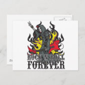 Rock'n'Roll Forever Postkarte (Vorne/Hinten)