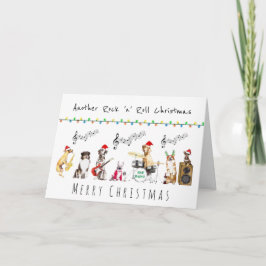 Rock'n'Roll fröhliche Weihnachtsmusikkapelle Karte