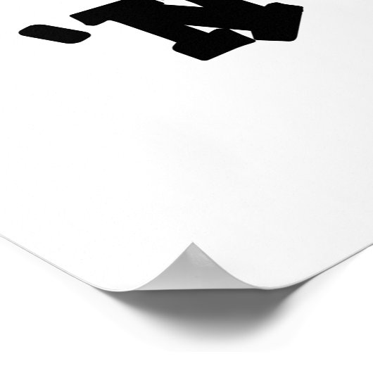 Rock'n'Roll Funny Sushi Roll Pun Poster (Ecke)