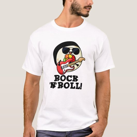 Rock'n'Roll Funny Sushi Roll Pun T-Shirt (Vorderseite)