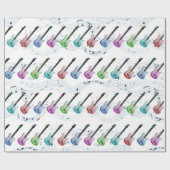 Rock'n'Roll Geschenkpapier (Flach)