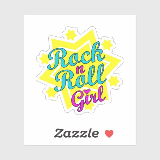 Rock'n'Roll Girl Aufkleber (Blatt)